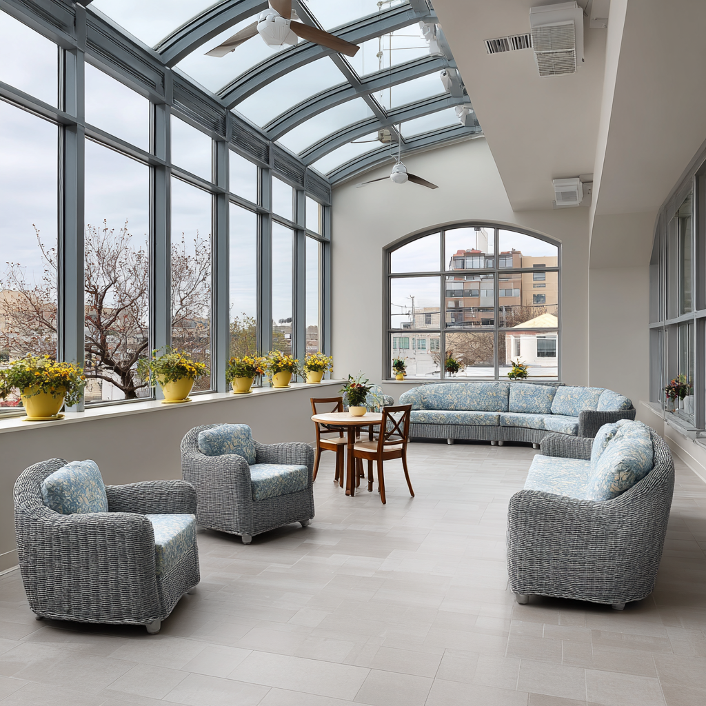 Residential treatment facility and grounds at NLSA Helpline in Passaic, NJ